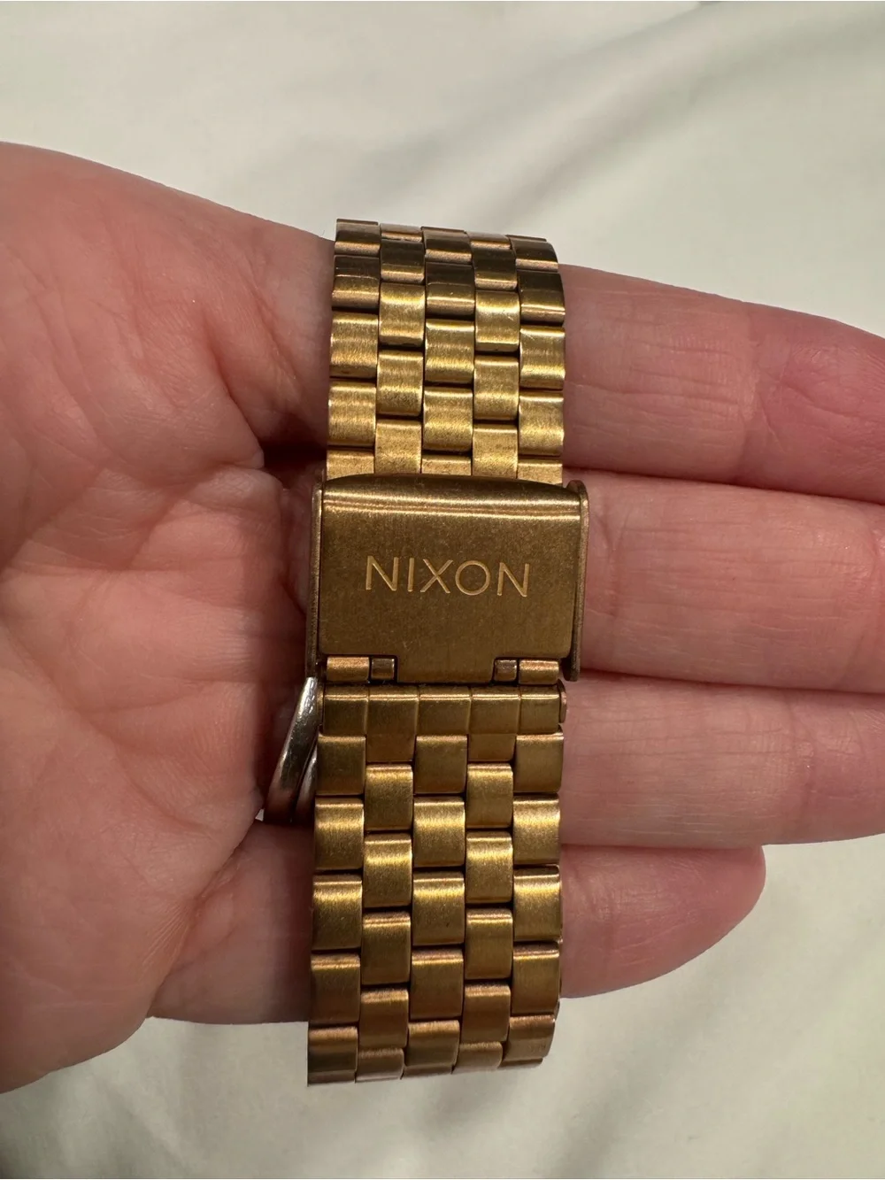 Nixon Rosegold-Tone Minimalist Bracelet Watch